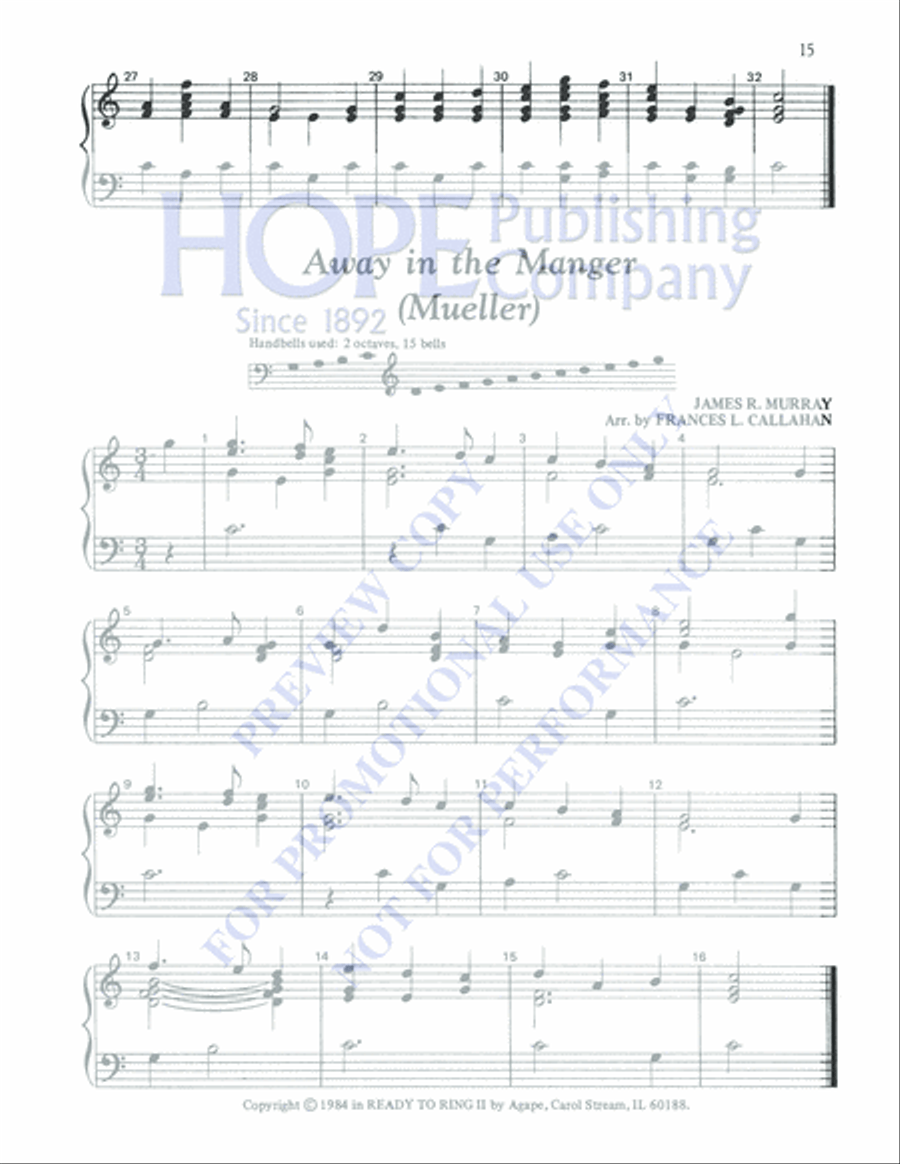 Ready to Ring for Christmas 2-Octaves scores gallery preview page 17