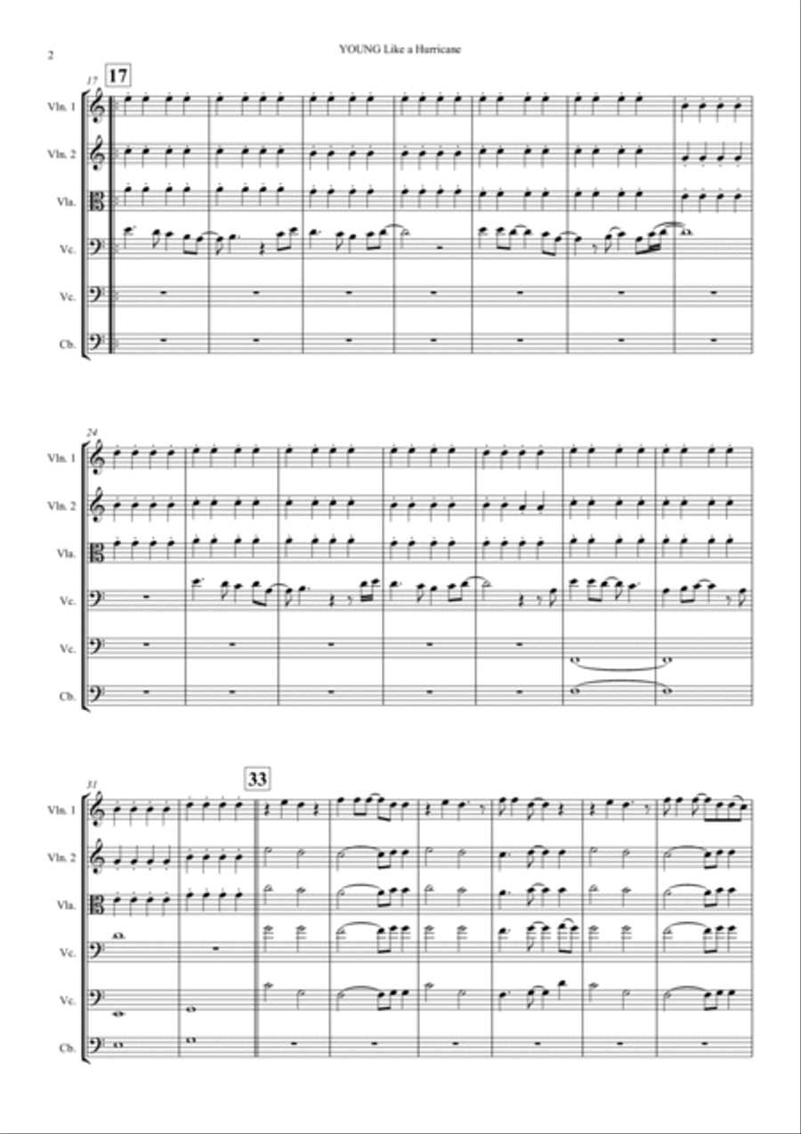 Like A Hurricane String Orchestra scores gallery preview page 2
