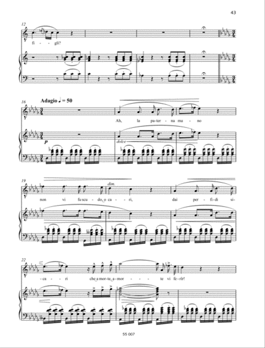 O figli, o figli miei! ... Ah, la paterna mano Tenor Voice scores gallery preview page 2