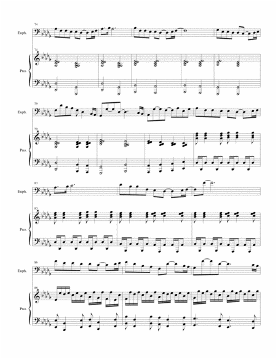 Ballade in D-Flat Ballade in D-Flat Euphonium scores gallery preview page 6