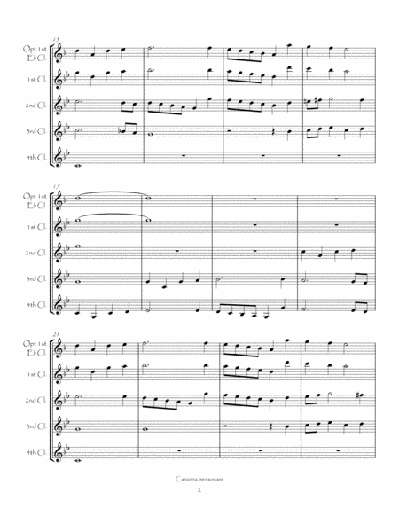Canzona per sonare for Clarinet Quartet image number null