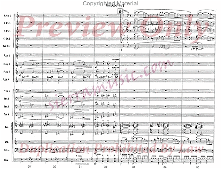 Afternoon Jazz Ensemble scores gallery preview page 6