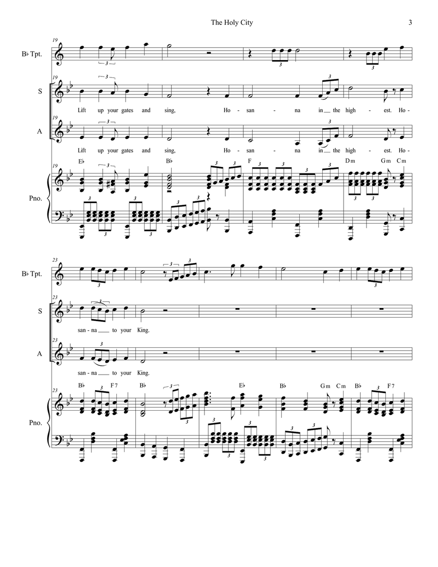 The Holy City (Duet for Soprano and Alto Solo) image number null