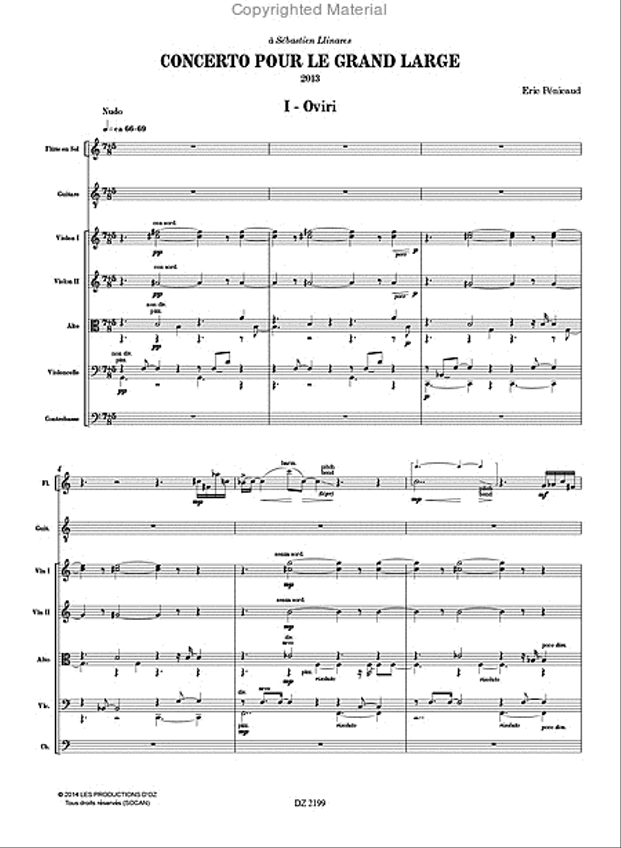 Concerto pour le grand large Score scores gallery preview page 2