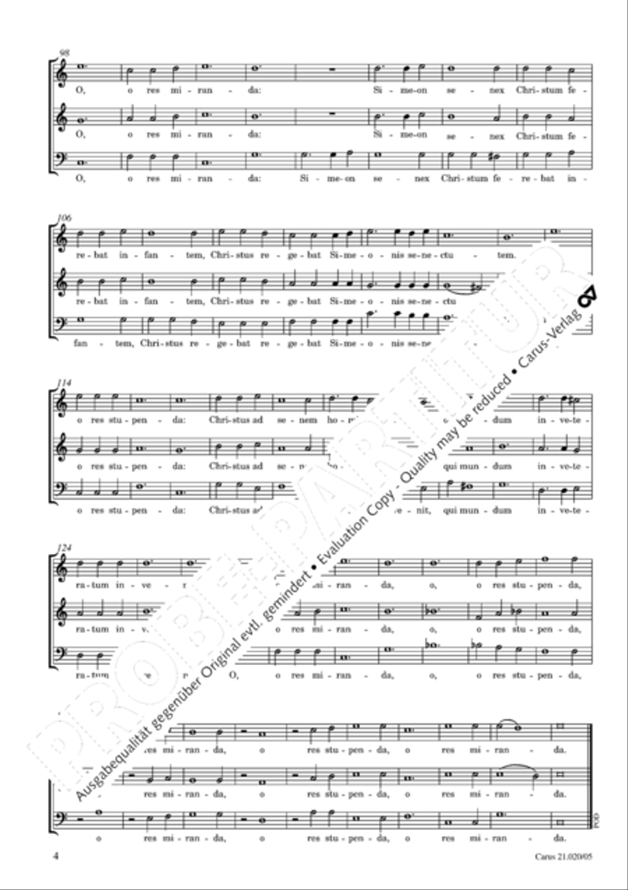 In festo purificationis Choir scores gallery preview page 5