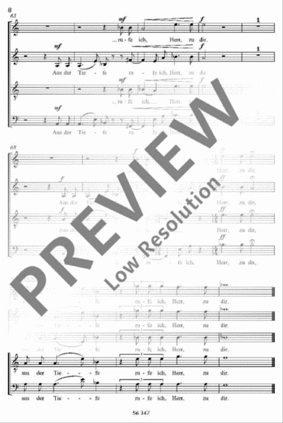 Aus der Tiefe 4-Part scores gallery preview page 8