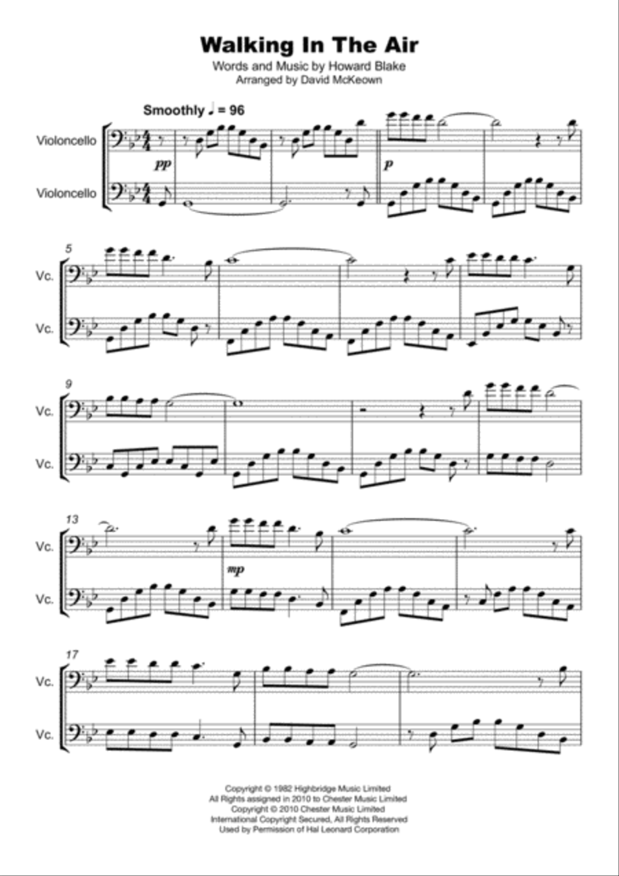 Walking In The Air String Duet scores gallery preview page 2