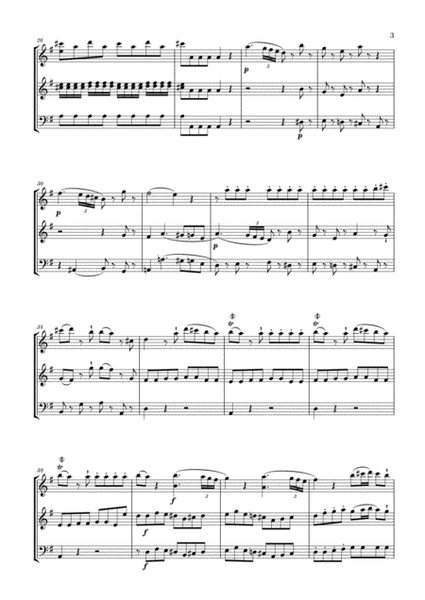 Eine Kleine Nachtmusik for 2 Violins and Bassoon image number null