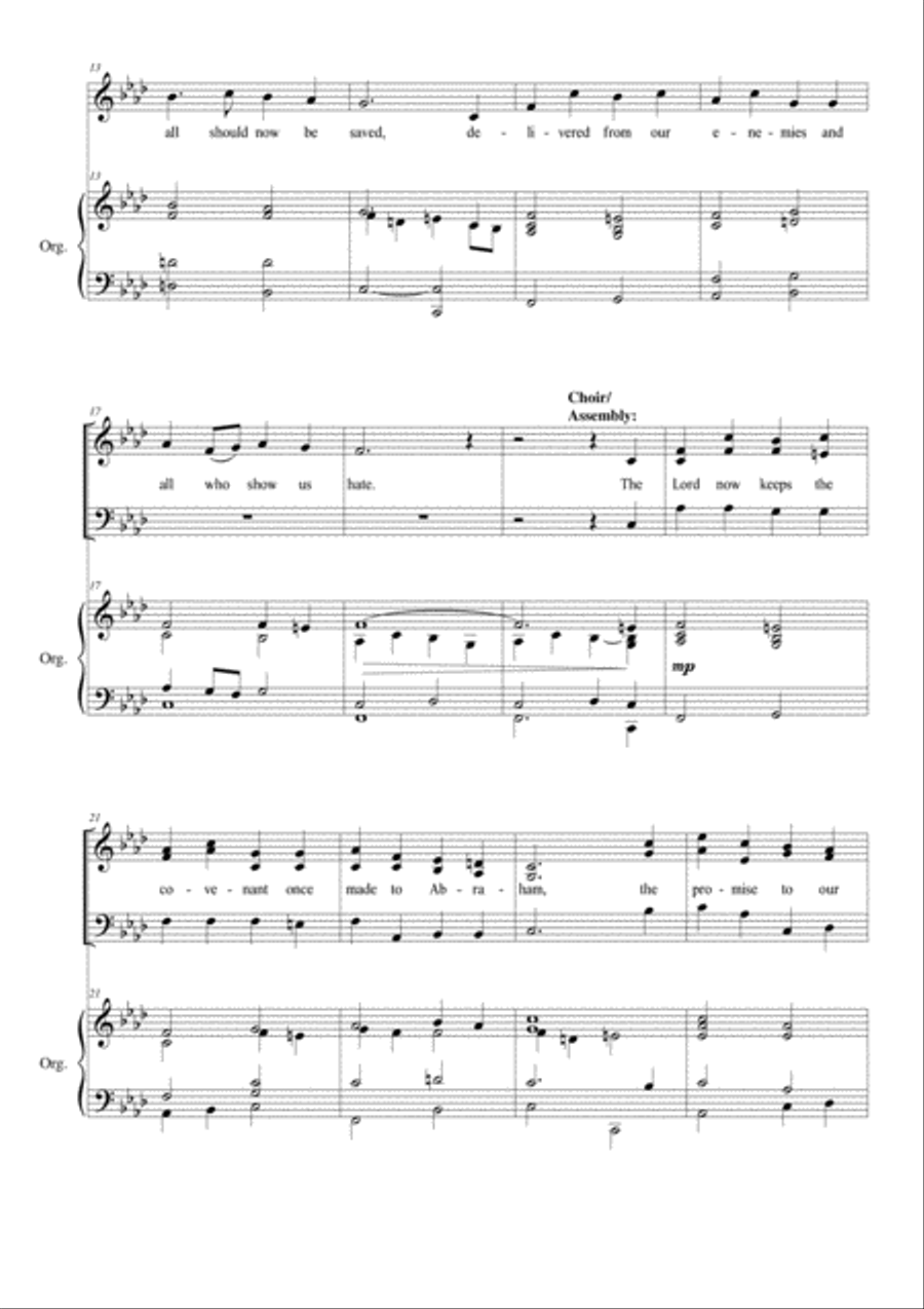 Benedictus 3-Part scores gallery preview page 3