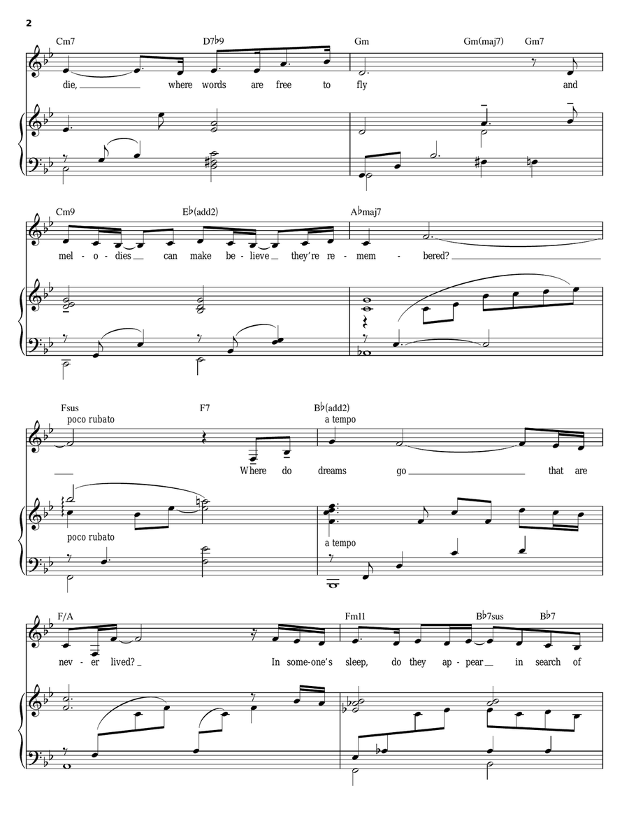 Where Does Love Go? Piano, Vocal scores gallery preview page 2
