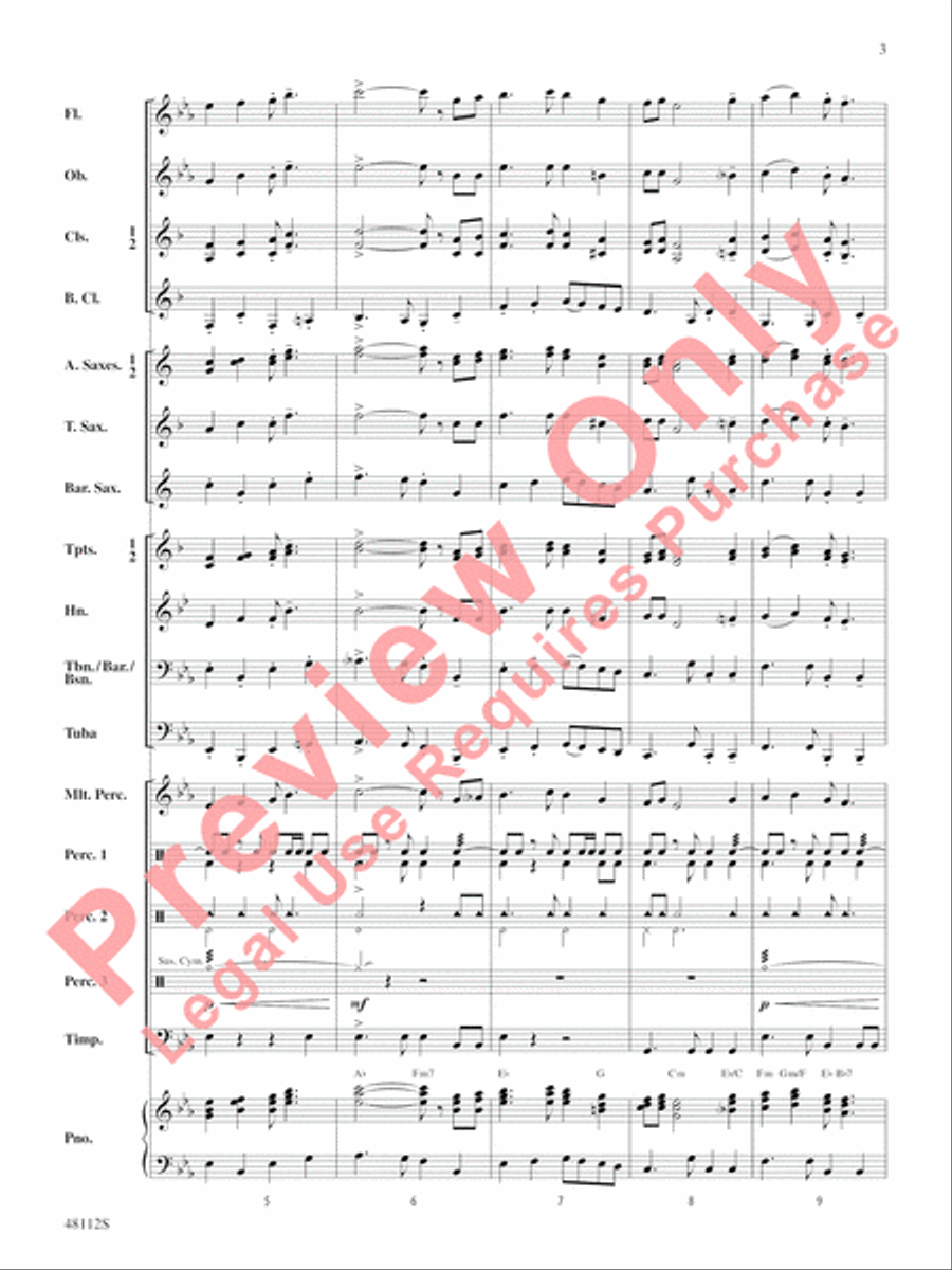 Zion March Concert Band scores gallery preview page 4