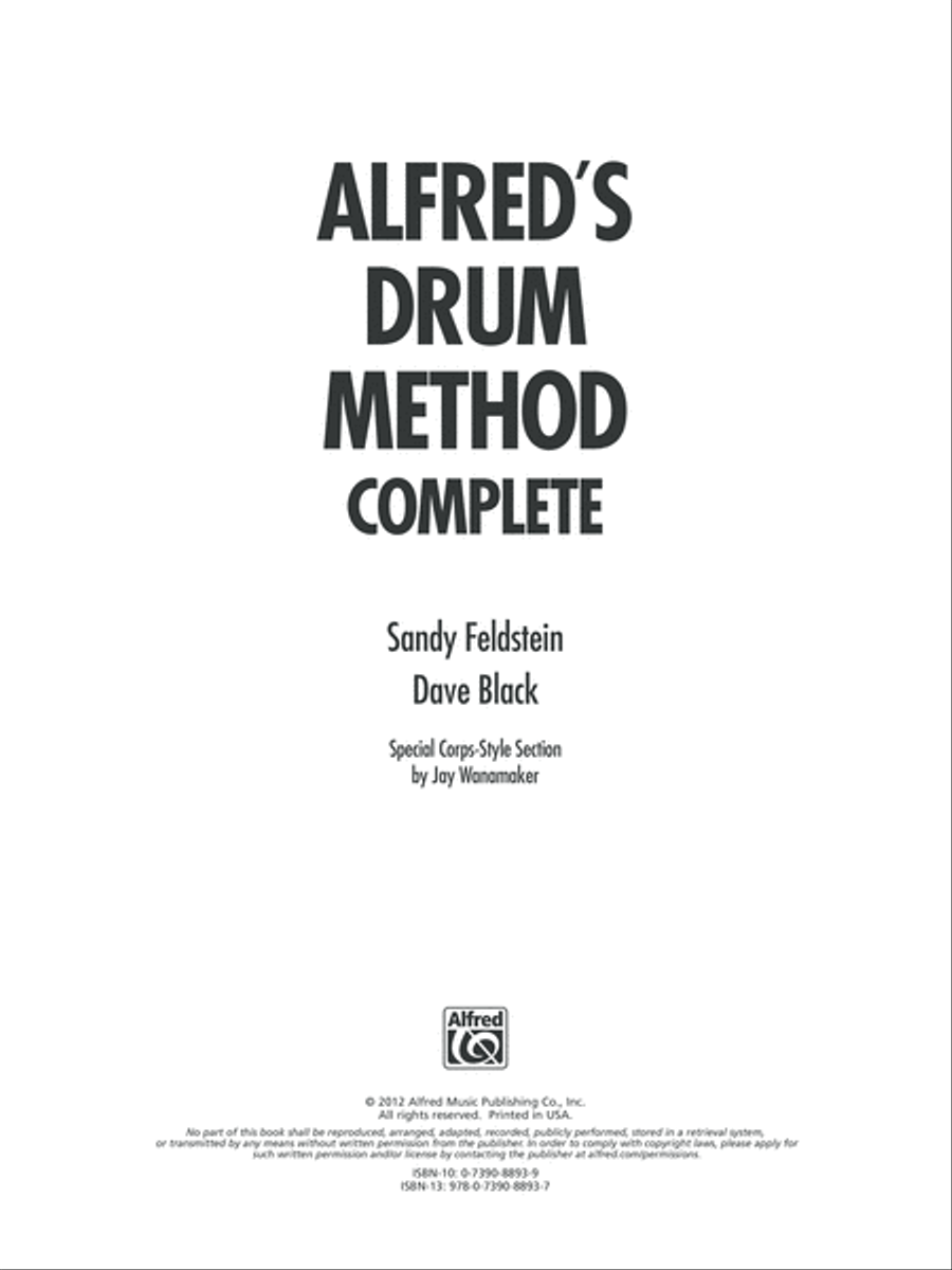 Alfred's Drum Method Complete