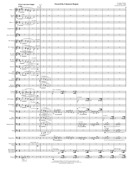 Toward the Unknown Region - Conductor's Score: Letter, A4 Size image number null