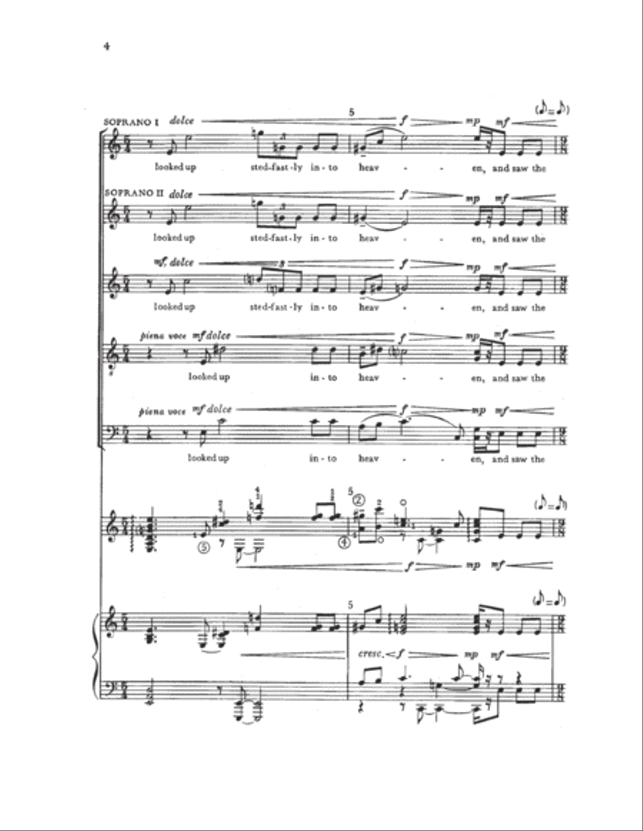 The Martyrdom of Saint Stephen 4-Part scores gallery preview page 3