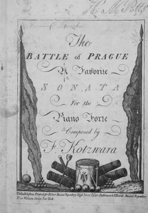 The Battle of Prague. A Favorite Sonata for the Piano Forte