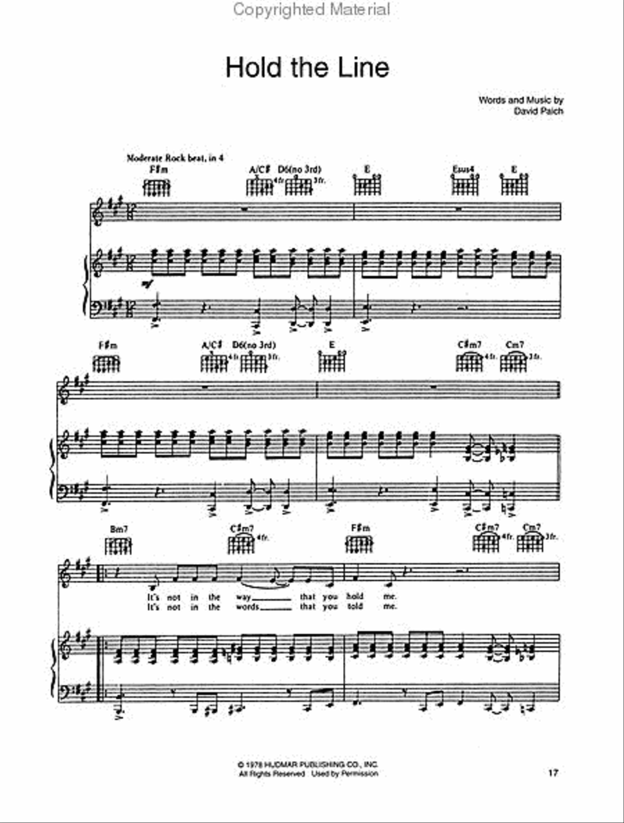 Best of Toto Piano, Vocal, Guitar scores gallery preview page 4