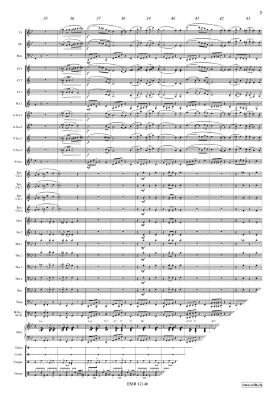 Chicas Bananas Concert Band scores gallery preview page 7