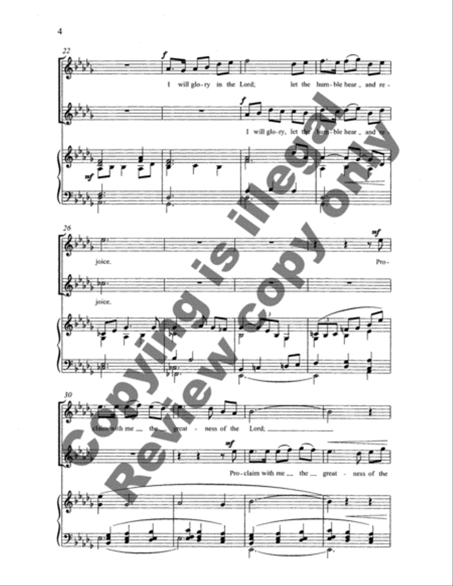 Psalm 34 3-Part scores gallery preview page 4
