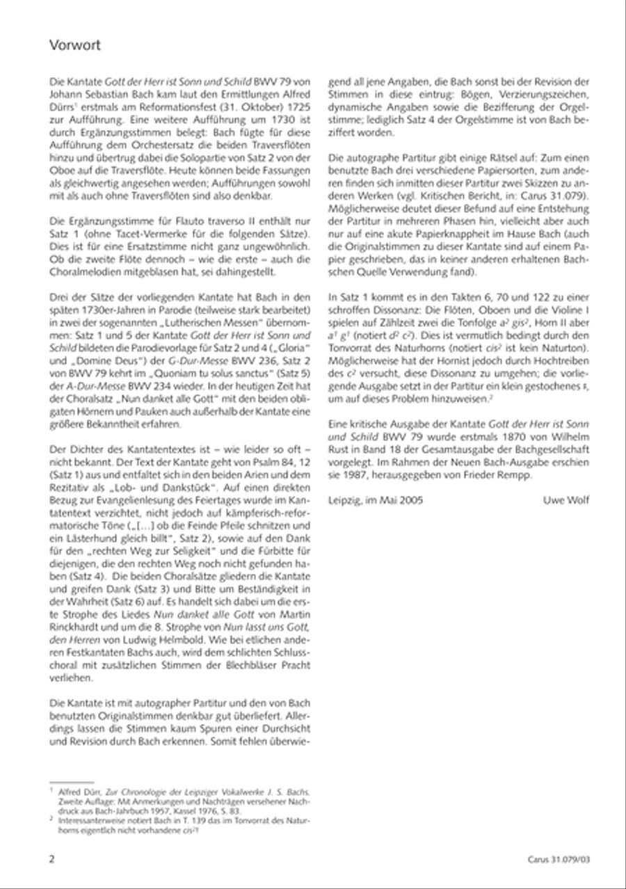 God the Lord is sun and shield (Gott, der Herr, ist Sonn und Schild) 4-Part scores gallery preview page 3