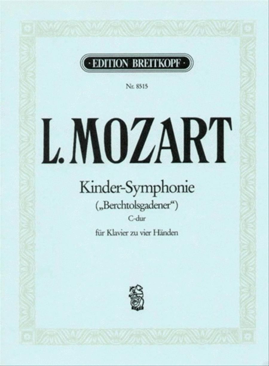 Children's Symphony in C major Piano Duet scores gallery preview page 1