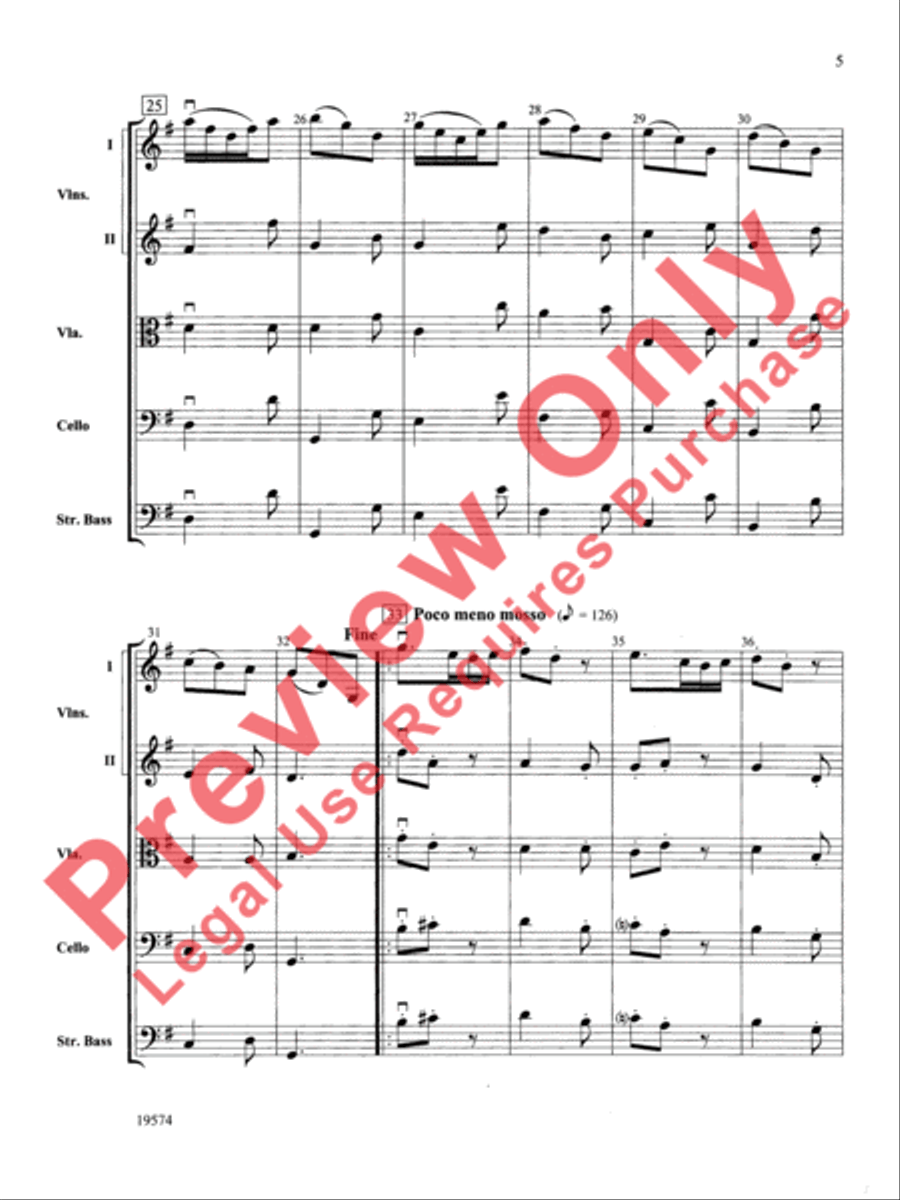 Selections from Don Quixote Suite String Orchestra scores gallery preview page 6