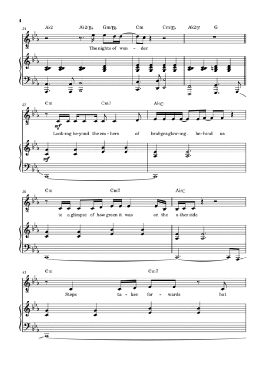 High Hopes High Hopes Piano, Vocal, Guitar scores gallery preview page 5