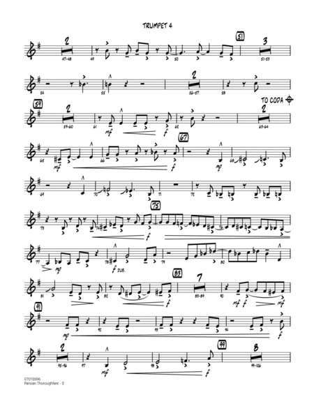 Parisian Thoroughfare - Trumpet 4