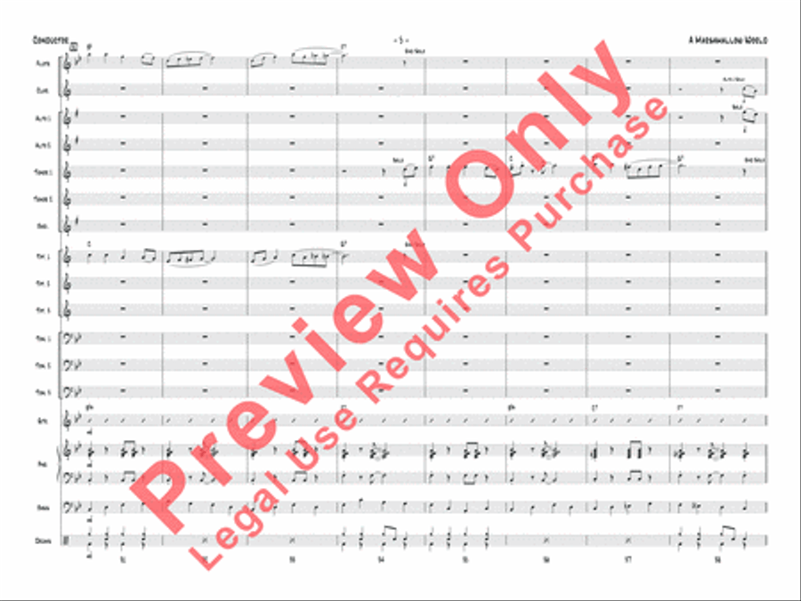 A Marshmallow World Jazz Ensemble scores gallery preview page 6