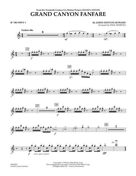 Grand Canyon Fanfare - Bb Trumpet 1