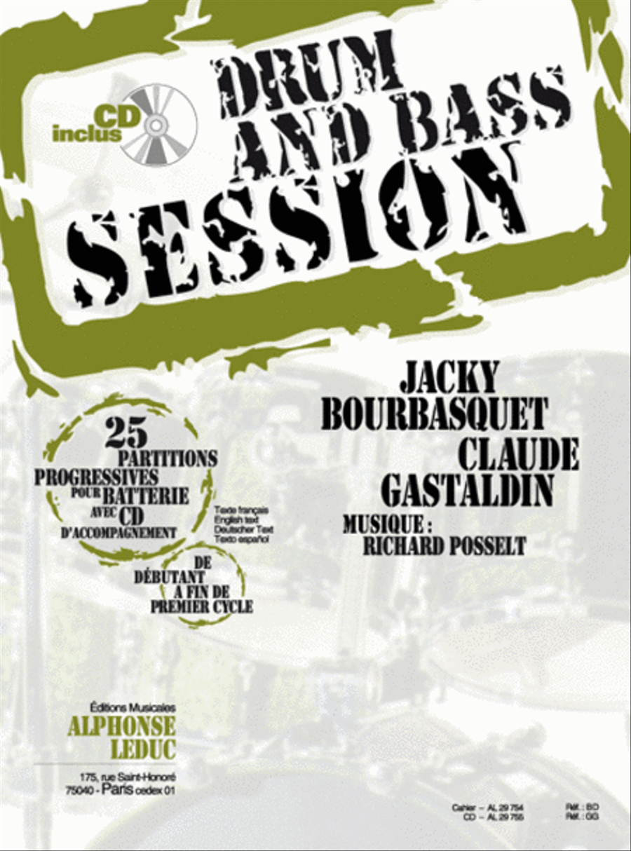 Drum And Bass Session (de Deb. A Fin Cycle 1) 25 Partitions Progressives P