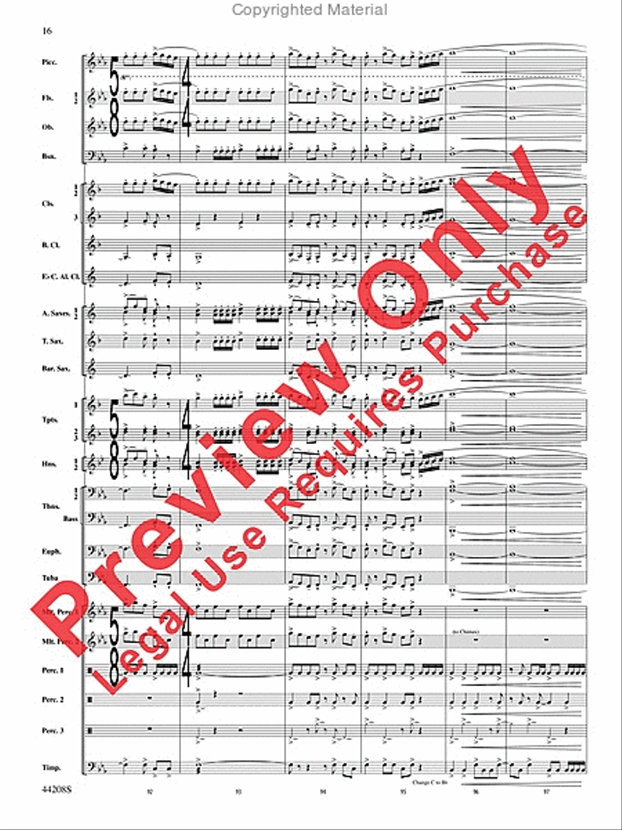 Undecim Concert Band scores gallery preview page 17