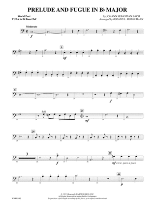 Prelude and Fugue in B-Flat Major: (wp) B-flat Tuba B.C.