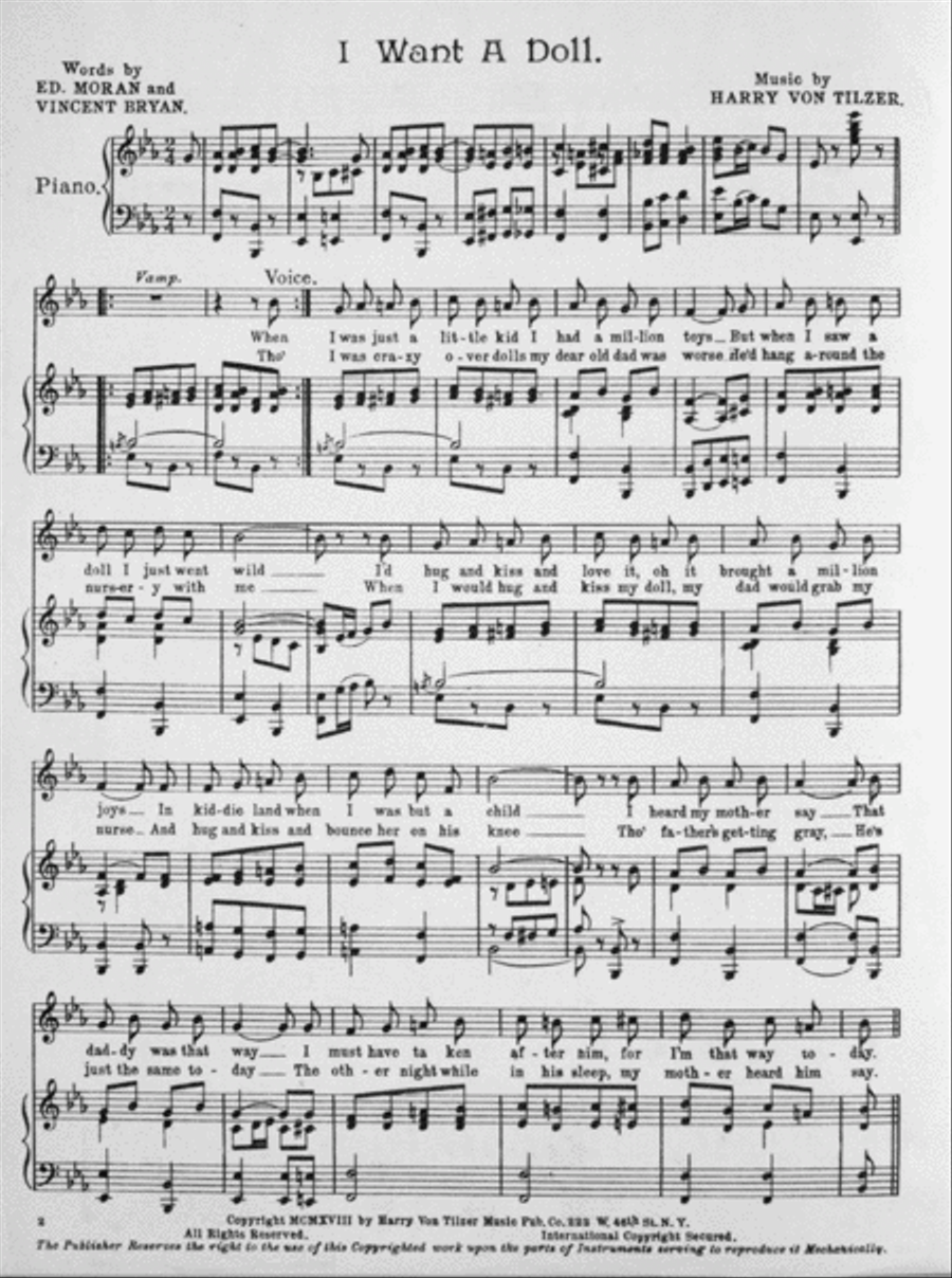 I Want a Doll Voice scores gallery preview page 2