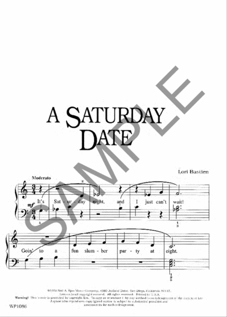 A Saturday Date Piano Method scores gallery preview page 2