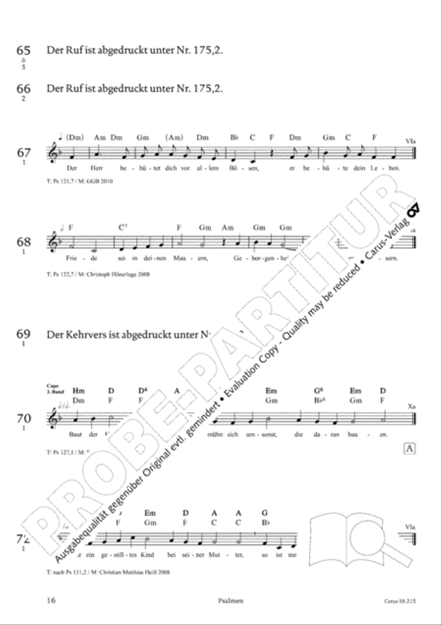Gitarrenbuch zum Gotteslob Guitar scores gallery preview page 16