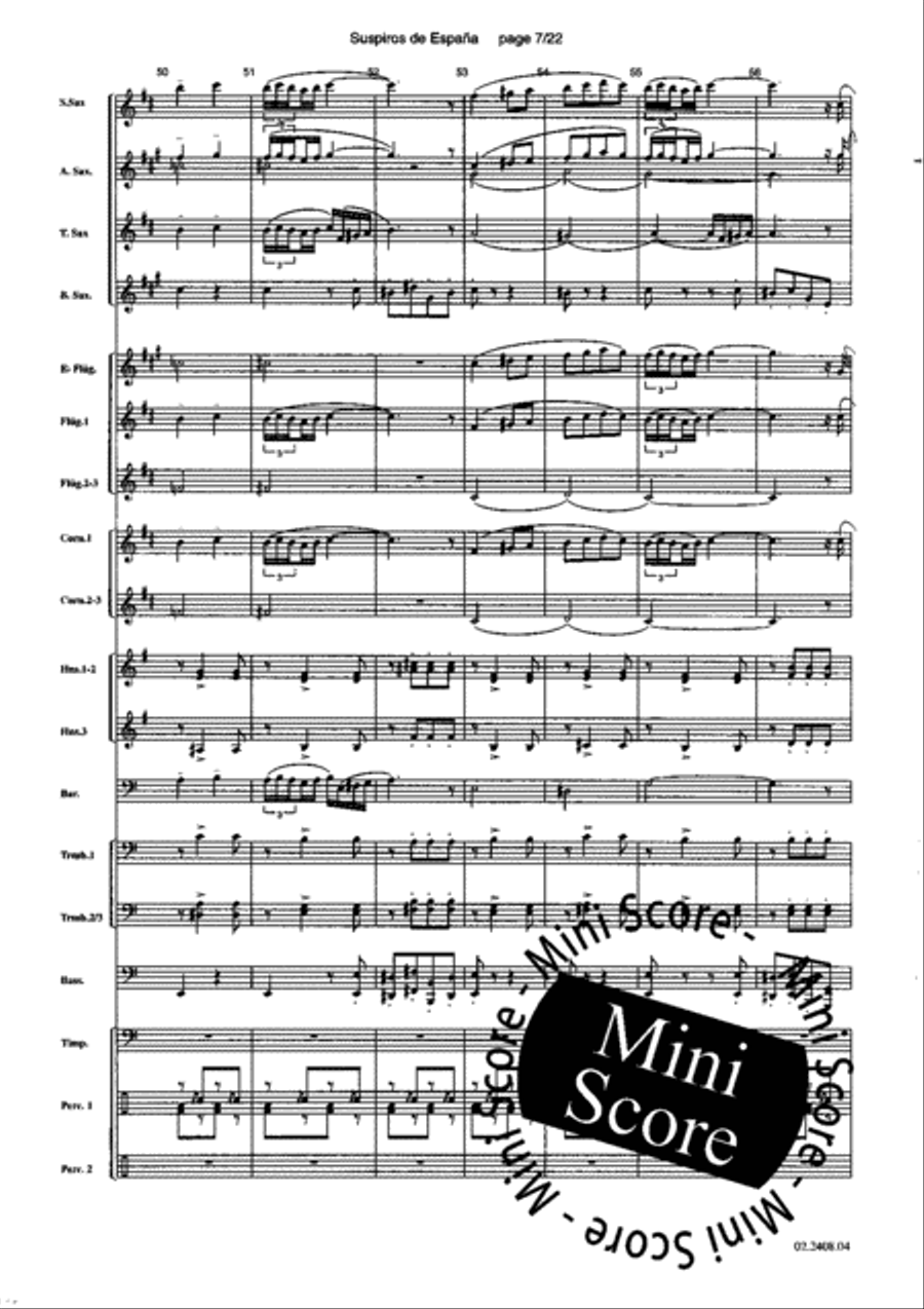 Suspiros de Espana Fanfare Band scores gallery preview page 11