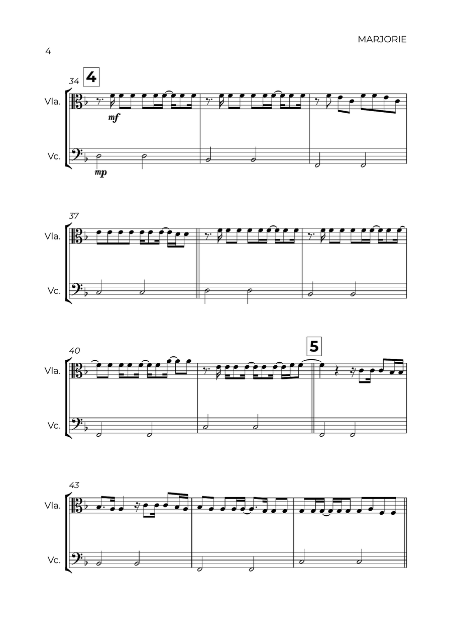 Marjorie String Duet scores gallery preview page 4