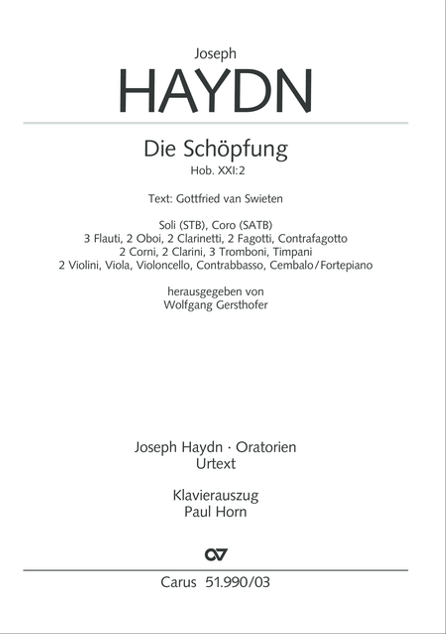 The Creation (Die Schopfung) 4-Part scores gallery preview page 2