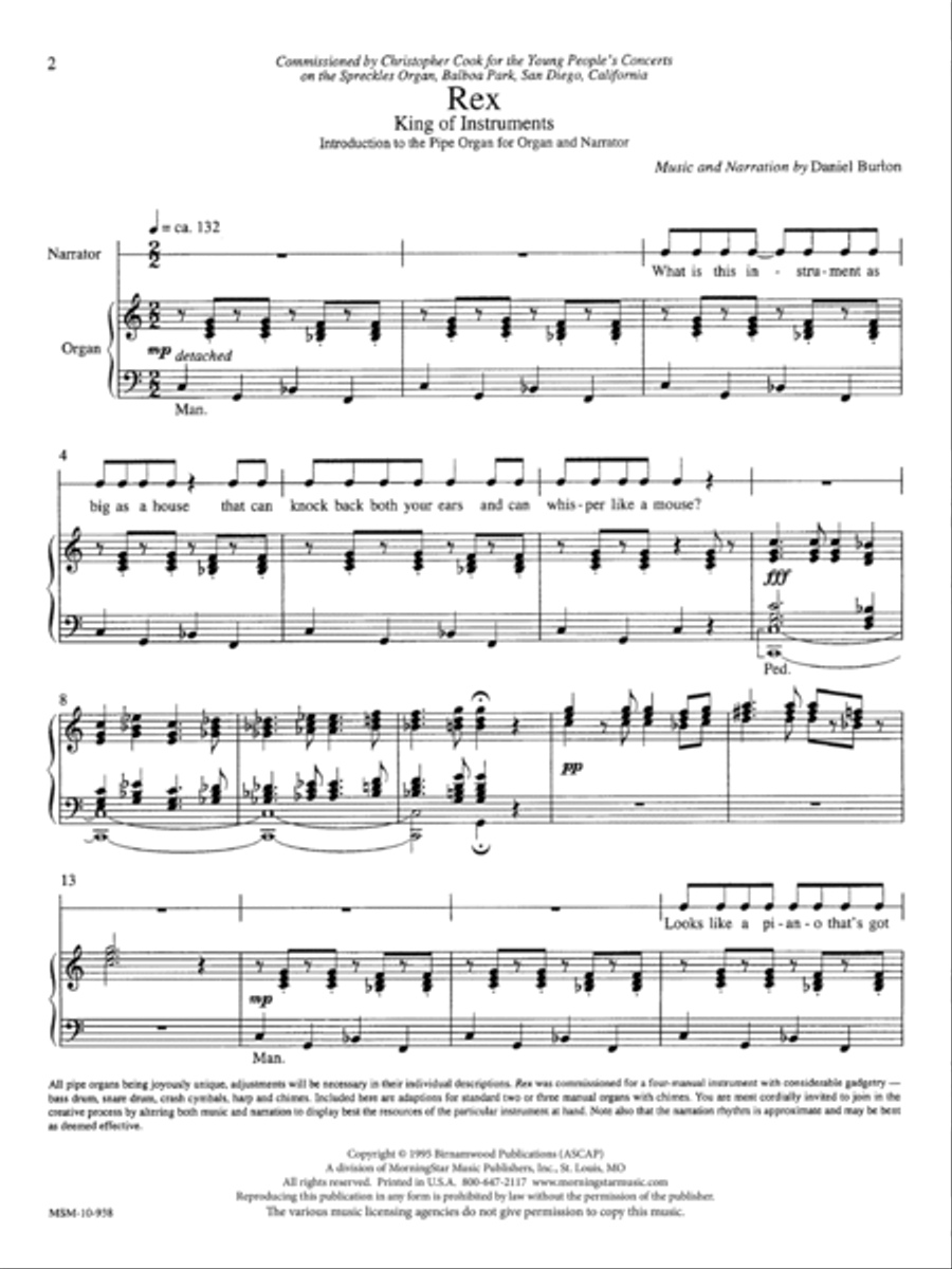 Rex: The King of Instruments Organ scores gallery preview page 2