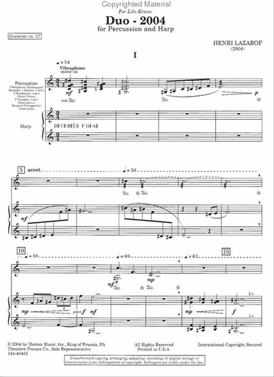 Duo-2004 Harp scores gallery preview page 2