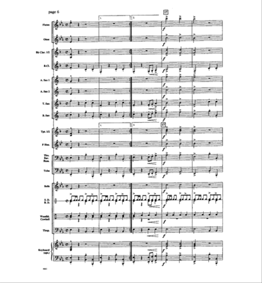 Taco Time Taco Time Concert Band scores gallery preview page 5
