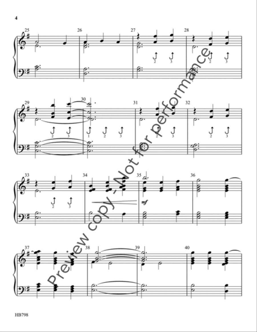 When I Survey the Wondrous Cross - Scholes 3-Octaves scores gallery preview page 4