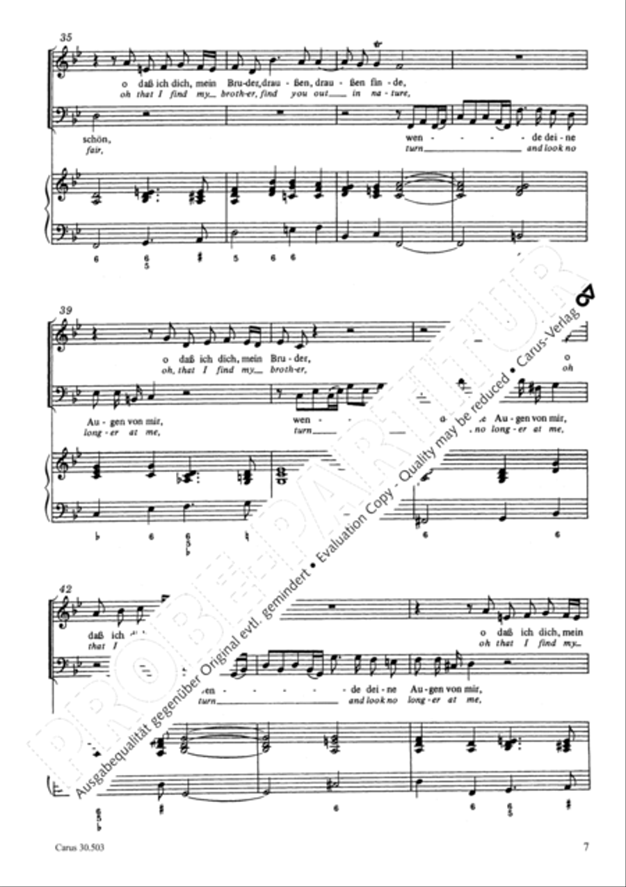 My beloved, you are fair (Meine Freundin, du bist schon) 4-Part scores gallery preview page 10