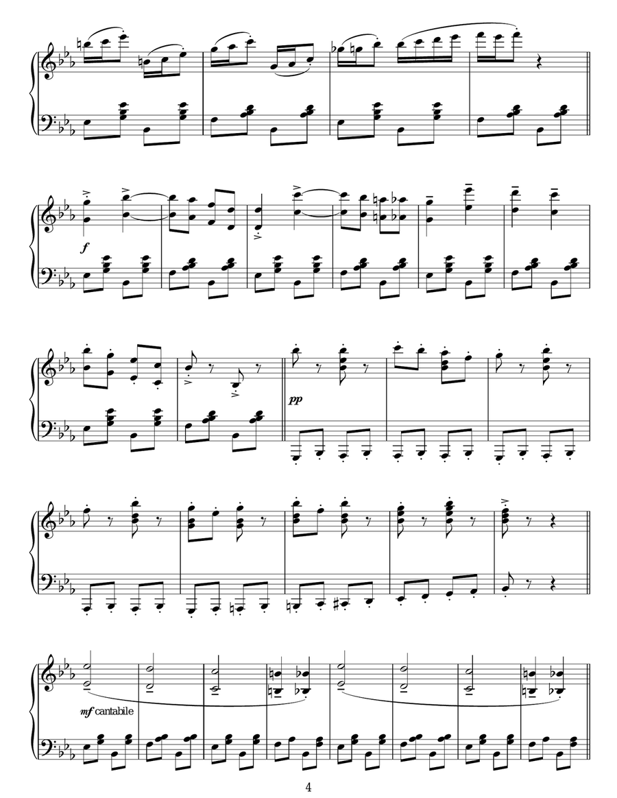 Perpetuum Mobile Perpetuum Mobile Piano Solo scores gallery preview page 4