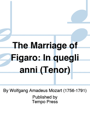 Book cover for MARRIAGE OF FIGARO, THE: In quegli anni (Tenor)
