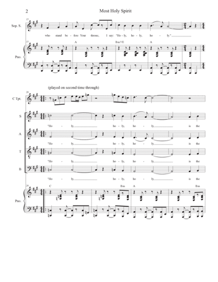 Most Holy Spirit (Solo and SATB) image number null