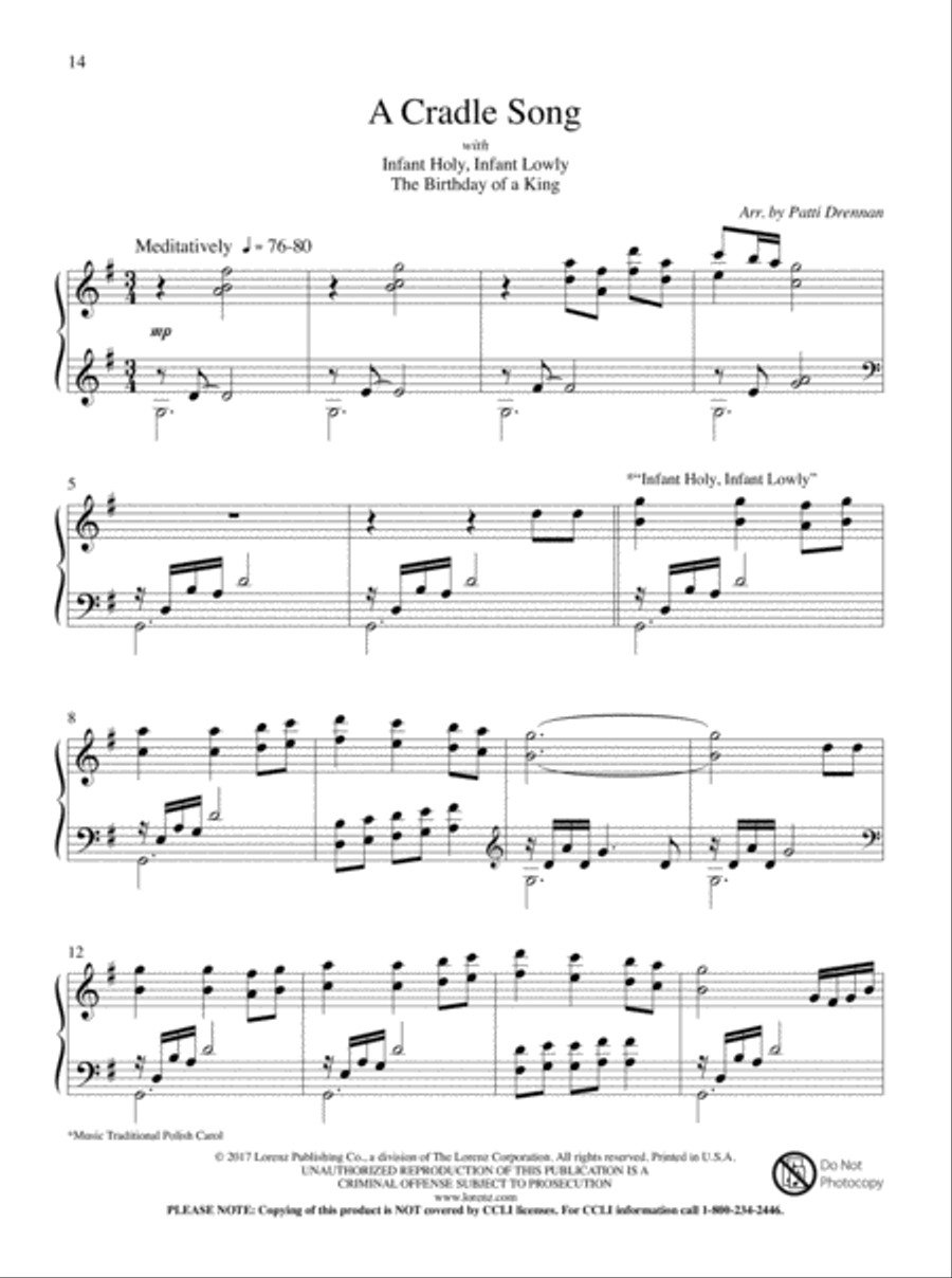 Now Proclaim Messiah's Birth Piano Solo scores gallery preview page 6