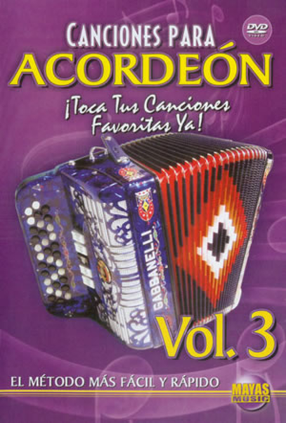 Canciones Para Acordeon Vol. 3, Spanish Only