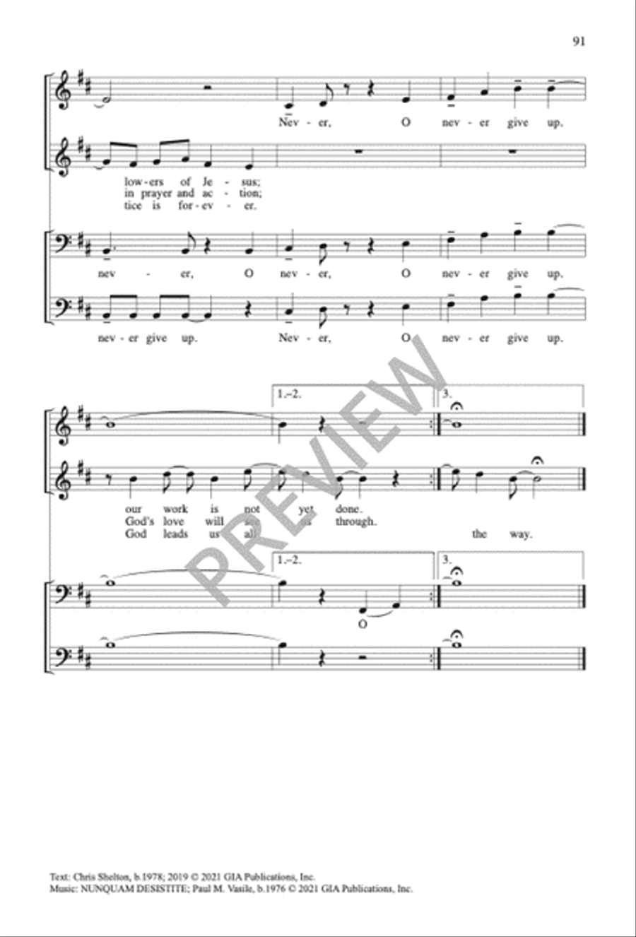 Sing No Empty Alleluias Sacred scores gallery preview page 82