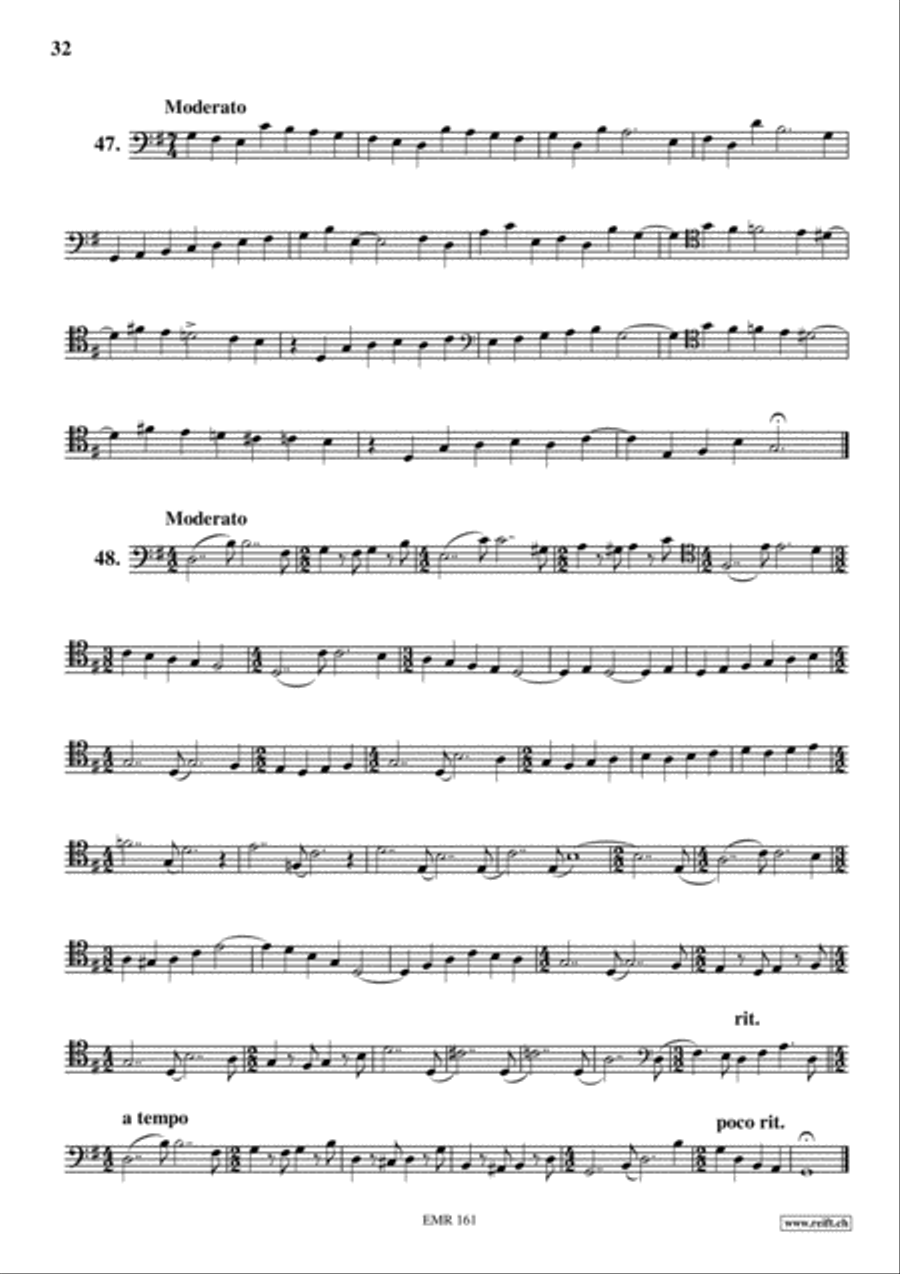 Studies in all Clefs Trombone Solo scores gallery preview page 17